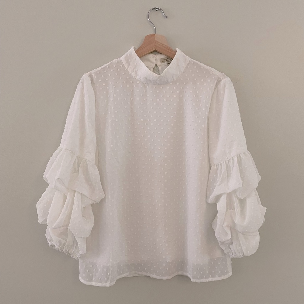 Swiss Dot Blouse Size Small